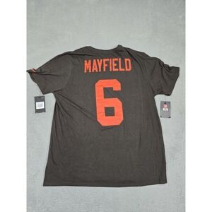 Cleveland Browns Shirt Mens 2XL Brown NFL Football Nike Dri Fit Mayfield 6‎